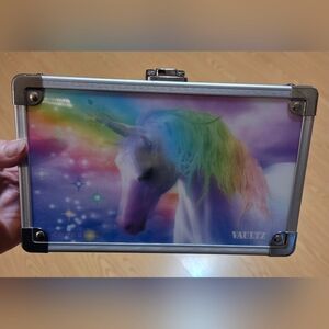 Vaultz Storage Pencil Box Irridescent Unicorn Design